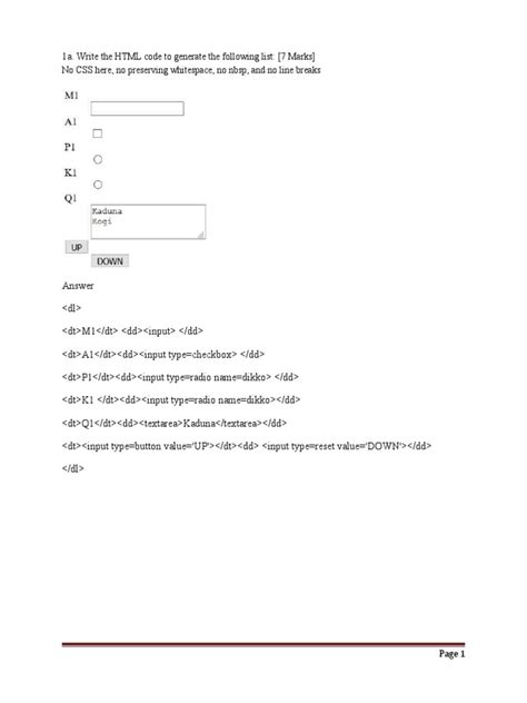HTML Questions for Practice に対する画像結果