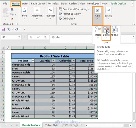Image result for Delete a Table in Excel without Deleting Data