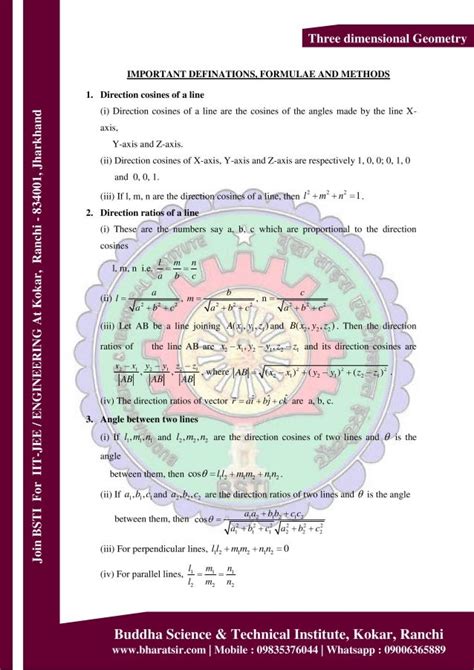 Image result for Vectors and Three-Dimensional Geometry