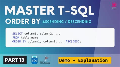 Image result for SQL Order by Ascending Example