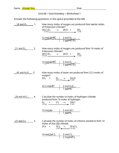 Afbeeldingsresultaten voor Two-Step Stoichiometry Worksheet