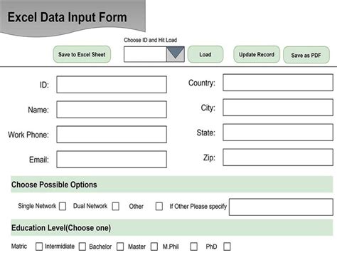 Afbeeldingsresultaten voor Sample Professional Data Entry Form