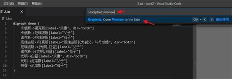 Visual Studio Code Graphviz に対する画像結果