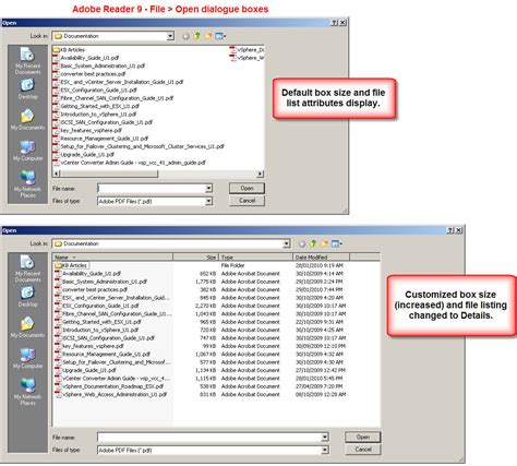 Image result for Adobe PDF Reader Open File Dialogue Box