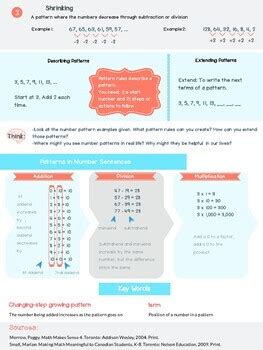 Image result for Number Patterns Anchor Chart