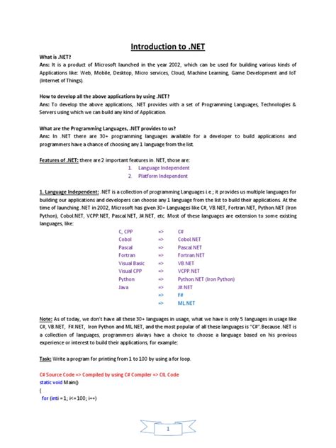 Image result for C# Programming Notes