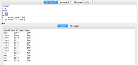 SQL Operators in Where Clause in SQL に対する画像結果