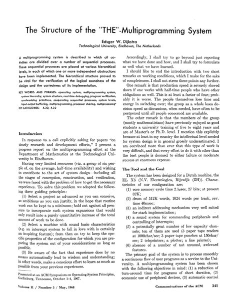 Multiprogrammed System に対する画像結果