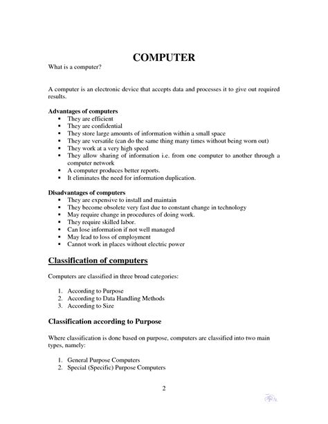 Image result for Handwritten Notes of Introduction to Computer