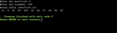 Array in C Example Program に対する画像結果