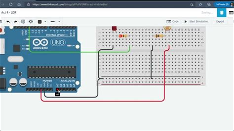 Toradh íomhá ar LDR LED Arduino