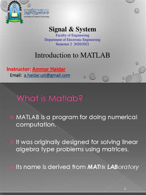 Image result for Introduction to MATLAB Design E Full Word Image