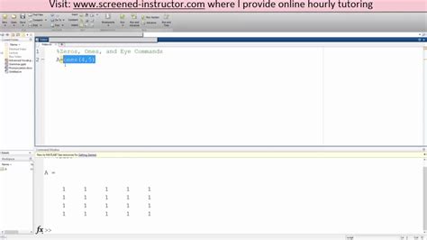 Toradh íomhá ar Ones MATLAB