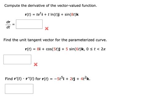 Image result for Derivative of Vector Valued Function