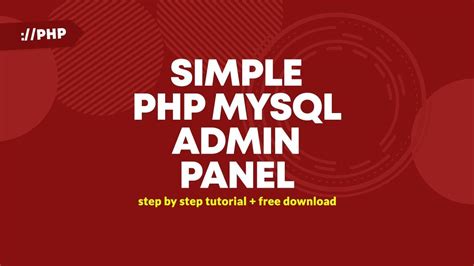 Image result for PHP MySQL Admin Panel