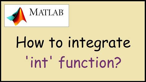 Image result for Integration in MATLAB