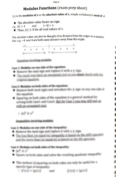 Image result for Modulus Functions Cheat Sheet