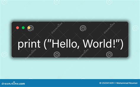 Toradh íomhá ar Print Hello World Python