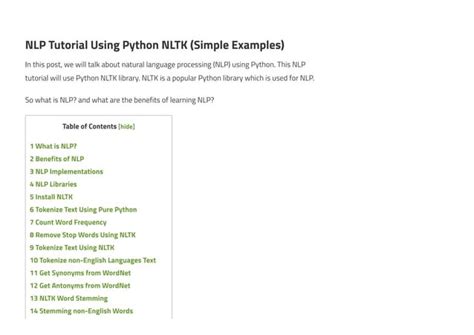 Image result for NLP Python Tutorial