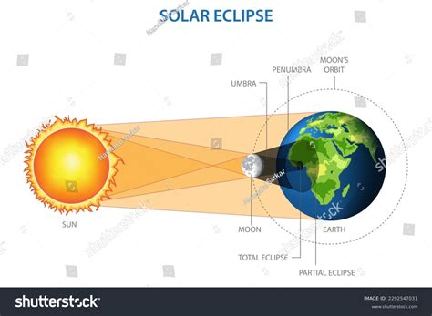 Solar Eclipse Diagram Labeled