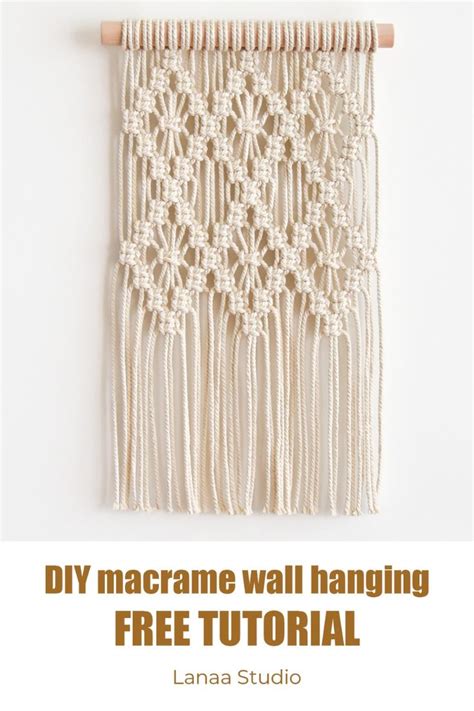 Macrame Tutorial Wall Hanging Beginner に対する画像結果