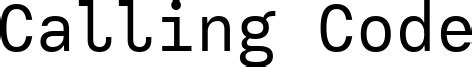 Calling Code Font に対する画像結果