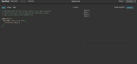 Dart Program に対する画像結果