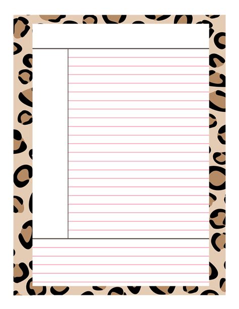Free Printable Notes Template に対する画像結果