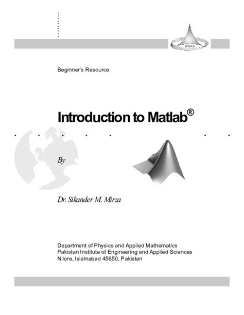 Image result for Introduction to MATLAB Design E Full Word Image