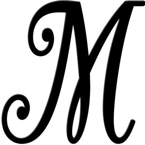 Image result for Fancy Cursive Letter M