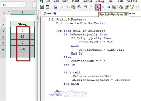 Image result for Convert Text to Number Using VBA
