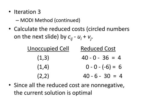 Image result for Modified Distribution Method in Transportation Problem