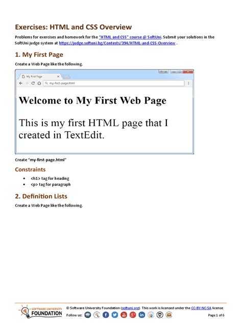 Image result for HTML and CSS Exercises for Beginners