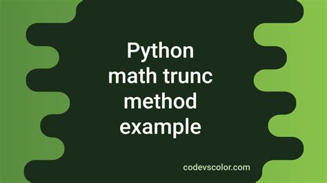Afbeeldingsresultaten voor Python Math.trunc