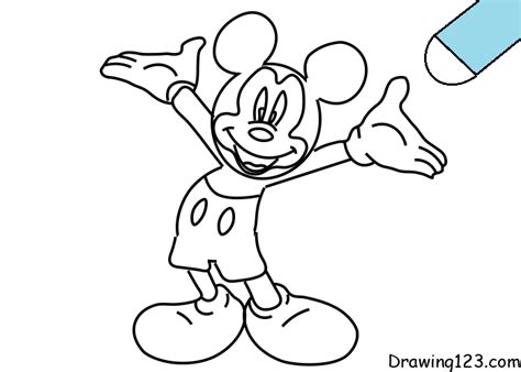 Micky Mouse Drawing Outline に対する画像結果