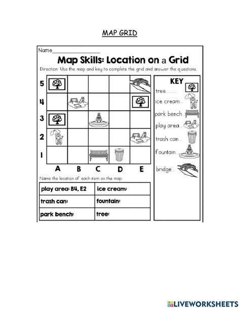 Résultat d’images pour Map with Grid and Key