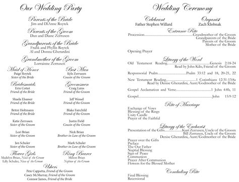Image result for Church Wedding Program Samples