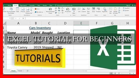 Image result for Beginning Excel Tutorial
