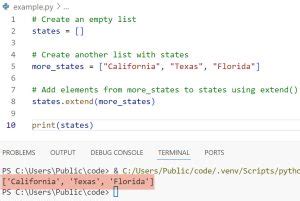 Adding Elements in List Python に対する画像結果