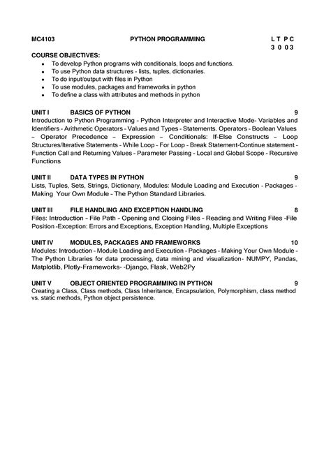 Image result for Mc4103 Python Programming PPT