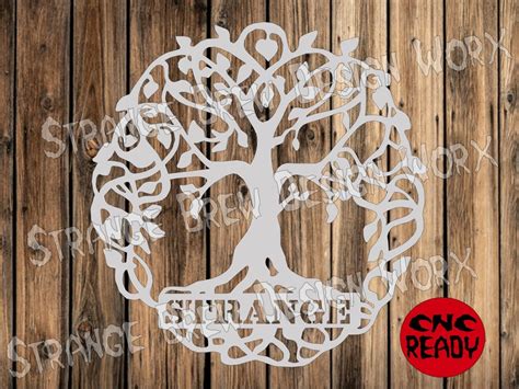 Image result for Tree of Life Name Plaque DXF