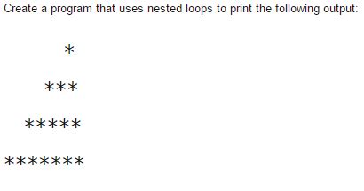 Image result for Nested Loop Asterisk-Java