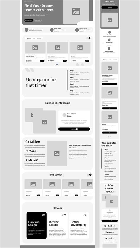 Image result for Simple Landing Page Design Barebones Lo-Fi Wireframe