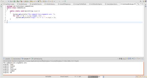 Implementing Command Line Arguments in Java に対する画像結果