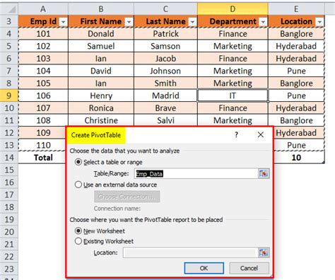 Image result for Excel Table Sample
