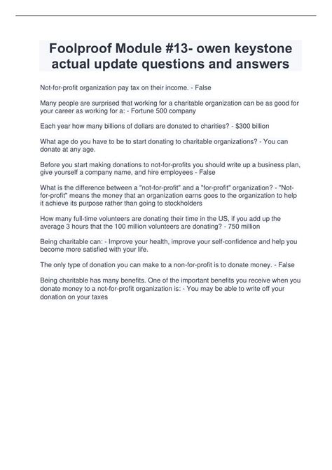 Image result for Module 10 Foolproof Test Answers