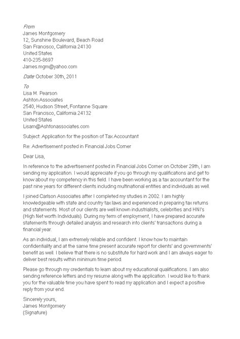 Image result for Tax Accountant Cover Letter
