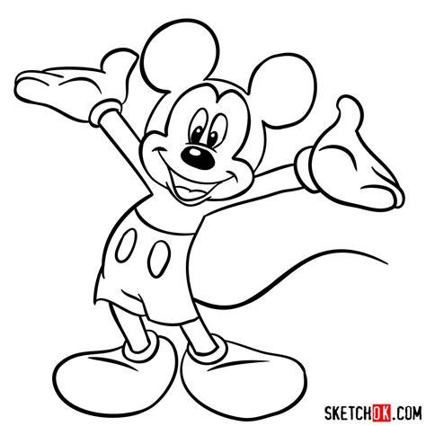 Micky Mouse Drawing Outline に対する画像結果