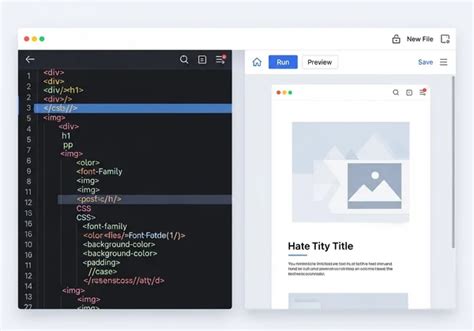 Toradh íomhá ar Editeur HTML CSS