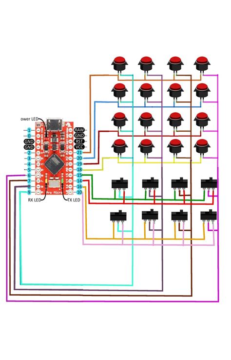 Toradh íomhá ar Arduino Micro Button Box